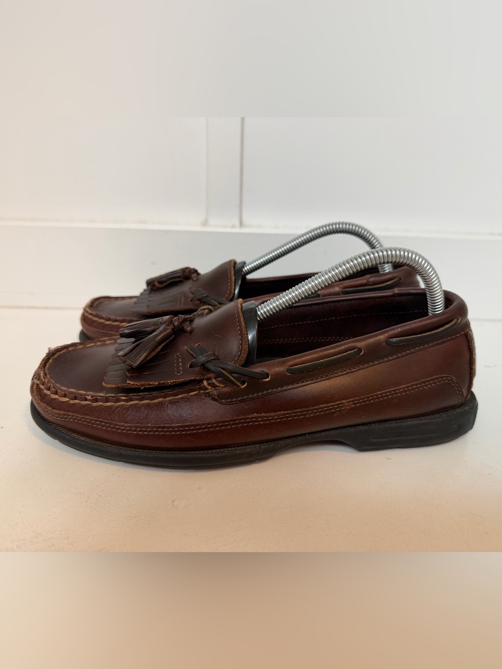 Sperry Top-Sider Loafers Mens 8M Brown Kiltie Tassel Leather Slip On 0717157